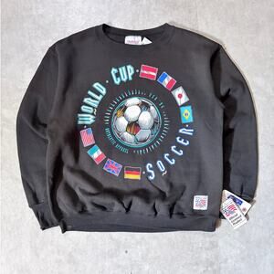 1994 vintage FIFA World Cup Deadstock Black Crewneck -M